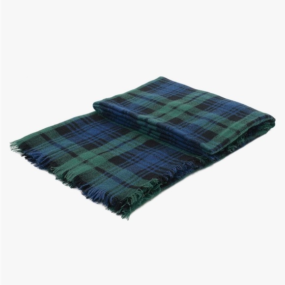 ModCloth’s Loch and Key Scarf in Green and Blue Plaid Super Soft & Cozy - Picture 3 of 10